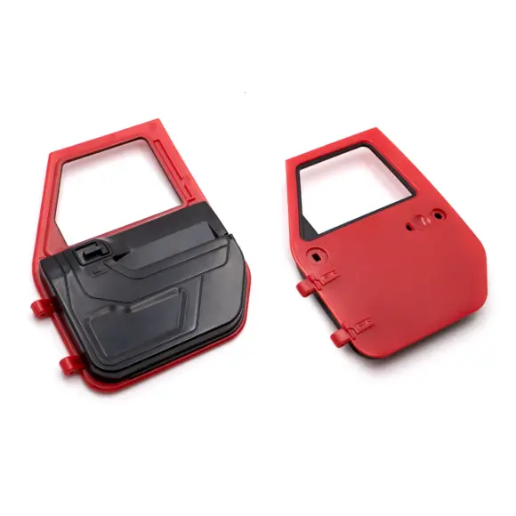 KYX Racing Hard Body Front Rear Car Door Upgrades Accessories for RC Crawler Car Axial SCX10 II 90046 Jeep Wrangle Body Shell - Image 2