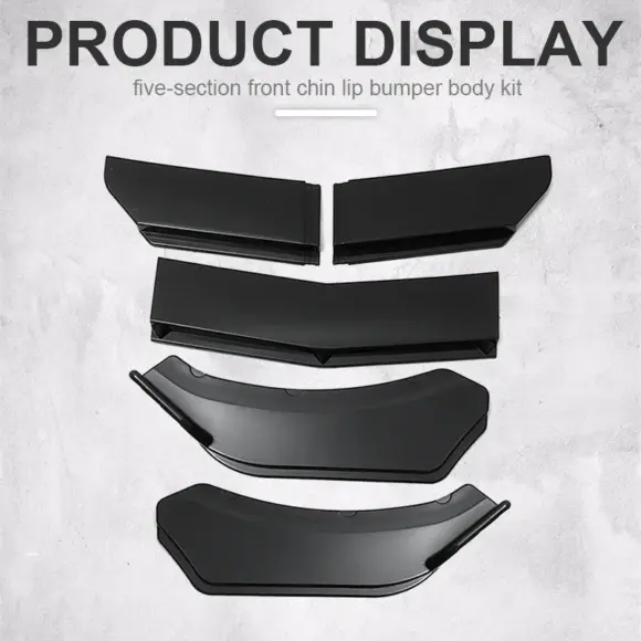Hot Sell 5pcs Upgraded Front Bumper Shovel with Stepped Design High-Quality ABS Material Car Accsesories Accessory - Image 3