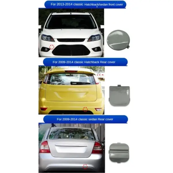 Front Rear Bumper Towing Hook Cover for Ford Focus 2009 2010 2011 2012 2013 2014 Hatchback / Sedan Tow Hauling Trailer Eye Cap - Image 5