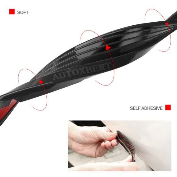 Universal Rear Bumper Guard Decoration Strip Anti Scratch Tailgate Door Cover Molding Protector Trim Exterior Kit Car SUV VAN - Image 4