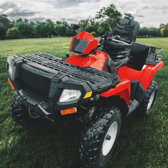 KEMIMOTO ATV Left Right Headlights Assembly Cover Compatible with Polaris Sportsman 500 HO Efi 2005 2006-2010 Bulb not included - Image 2