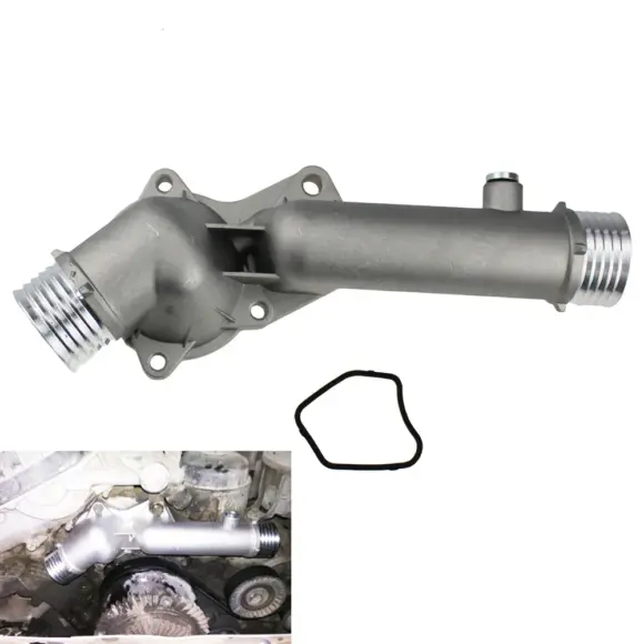 Thermostat Housing Coolant Outlet Water Neck Flange For BMW 5 7 E38 E39 520 528i Aluminum 11531740478 300 115 3102