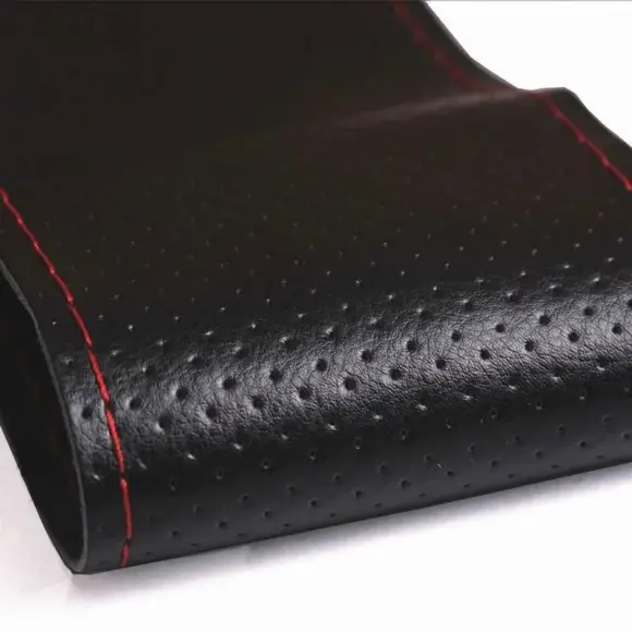 38cm DIY Car Steering Wheel Cover Fiber Leather Thread Artificial Leather Car Covers Suite Auto Accessories - Image 3