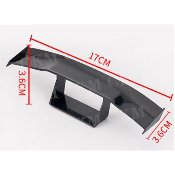 GT Style Carbon Look Car Rear Spoiler Mini Wings Decoration Auto Accessories Black Blue Red White Grey Winglet - Image 3