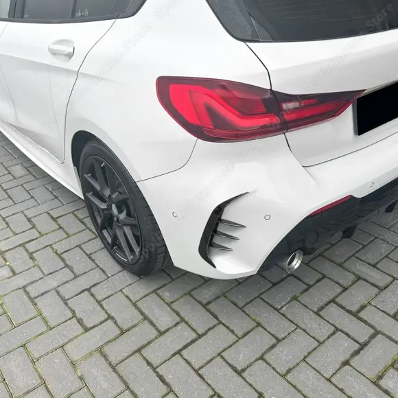 Carbon Look Car ABS Plastic Body Kit Front/Rear Bumper Spoiler For BMW 1 Series F40 M-PACK & M135i 2019-2024 Wind Knife Cover - Image 6