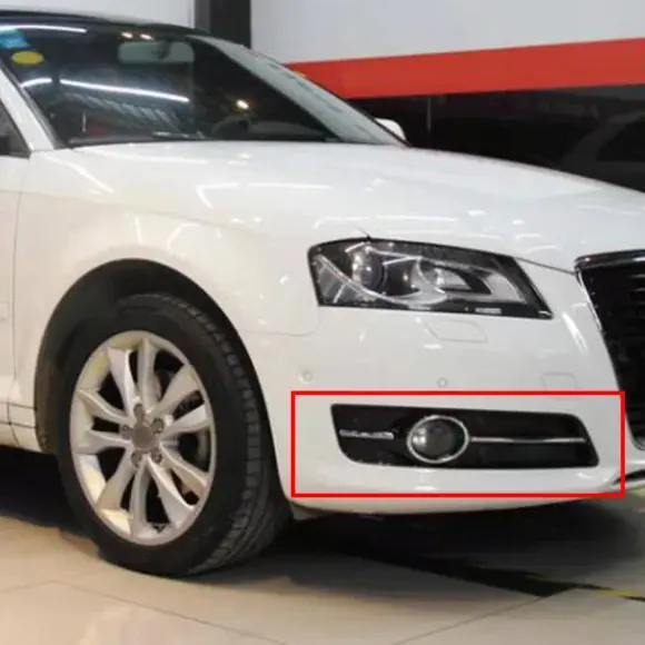 Left Right Front Bumper Fog Light Cover For Audi A3 2010 2011 2012 2013 Car Accessories Fog Lamp Shell #8P0807681J, #8P0807682J - Image 2