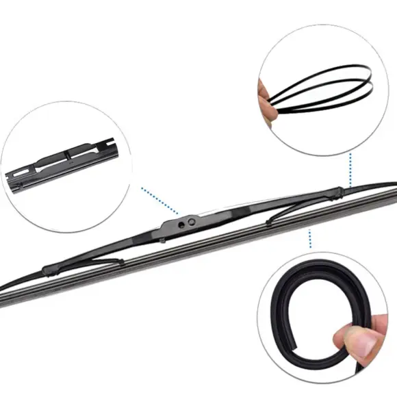 XUKEY Front Rear Windscreen Wiper Blades Set For Hyundai Tucson JM For Kia Sportage JE/KM 2005 2006 2007 2008 2009 2010 - Image 4