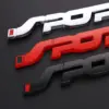 Car Accessories Sticker Styling Metal 3D Chrome Black Auto Car Trunk Racing Sport Word Letter Logo Emblem Badge Decal Sticker
