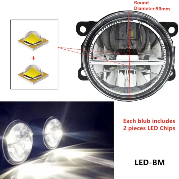 2x For Mitsubishi Attrage Mirage G4 2020-2022 NEW Fog Lamp DRL H11 12V Fog Lamps Daytime Running Light Fog Lights Left+Right - Image 5